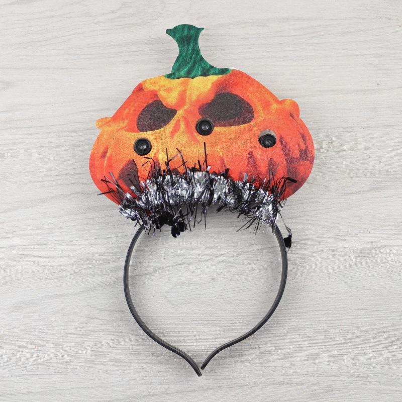 Luminous Halloween Pumpkin & Horn Headband for Kids & Adults