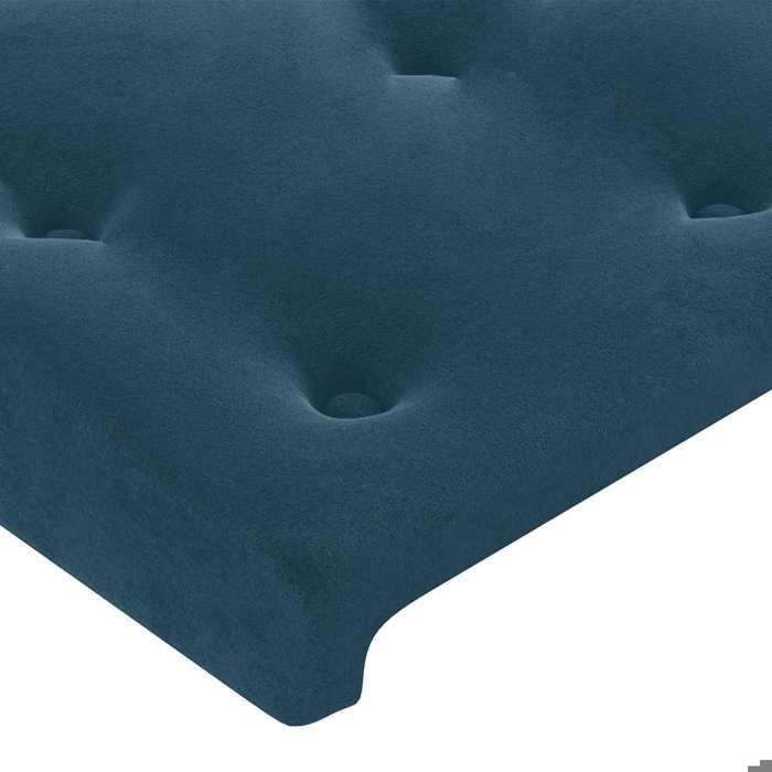 Maison Exclusive - Tête de lit Bleu foncé 160 x 5 x 118/128 cm Velours