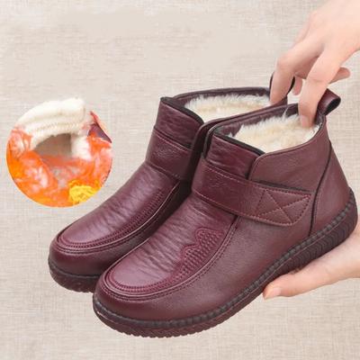 Зимние хлопковые ботинки женские плюс бархатные толстые теплые хлопковые ботинки нескользящая сухожильная мягкая подошва женские ботинки