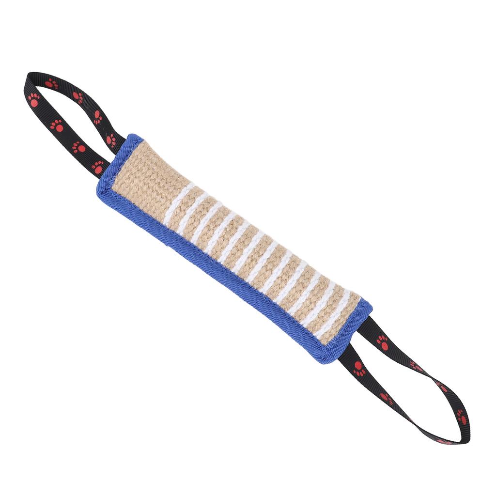 Подушка для укусов собаки, устойчивая к разрывам, интерактивная, портативная, для тренировки щенков, джутовая игрушка для перетягивания с прочными ручками