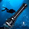 Wurkkos Diving Light DL70 LED Flashlight Waterproof 13000LM Diving Flashlight XHP50.2 Adopts 4 LEDs Underwater Light Usable Up To 100M Underwater