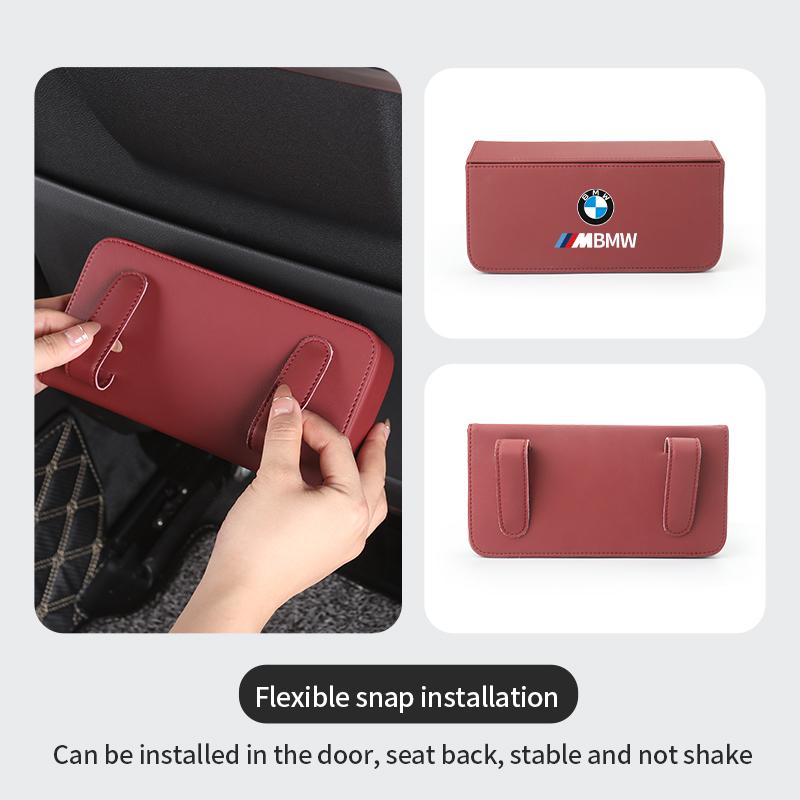 2025 Hot Car Accessories Square Leather Storage Box Accessories For BMW X1 X3 X5 3 Series 5 Series F10 F25 F18 F15 F30 G01 G02 G