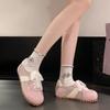 Ballet Flats 2025 Soft-soled Lace Mesh Training Shoes Women's Spring and Autumn New Fashion Breathable Sports Shoes