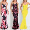 Women Floral Beach Vacation Bodycon Streetwear Maxi Dress Summer Clothes Fishtail Skirt