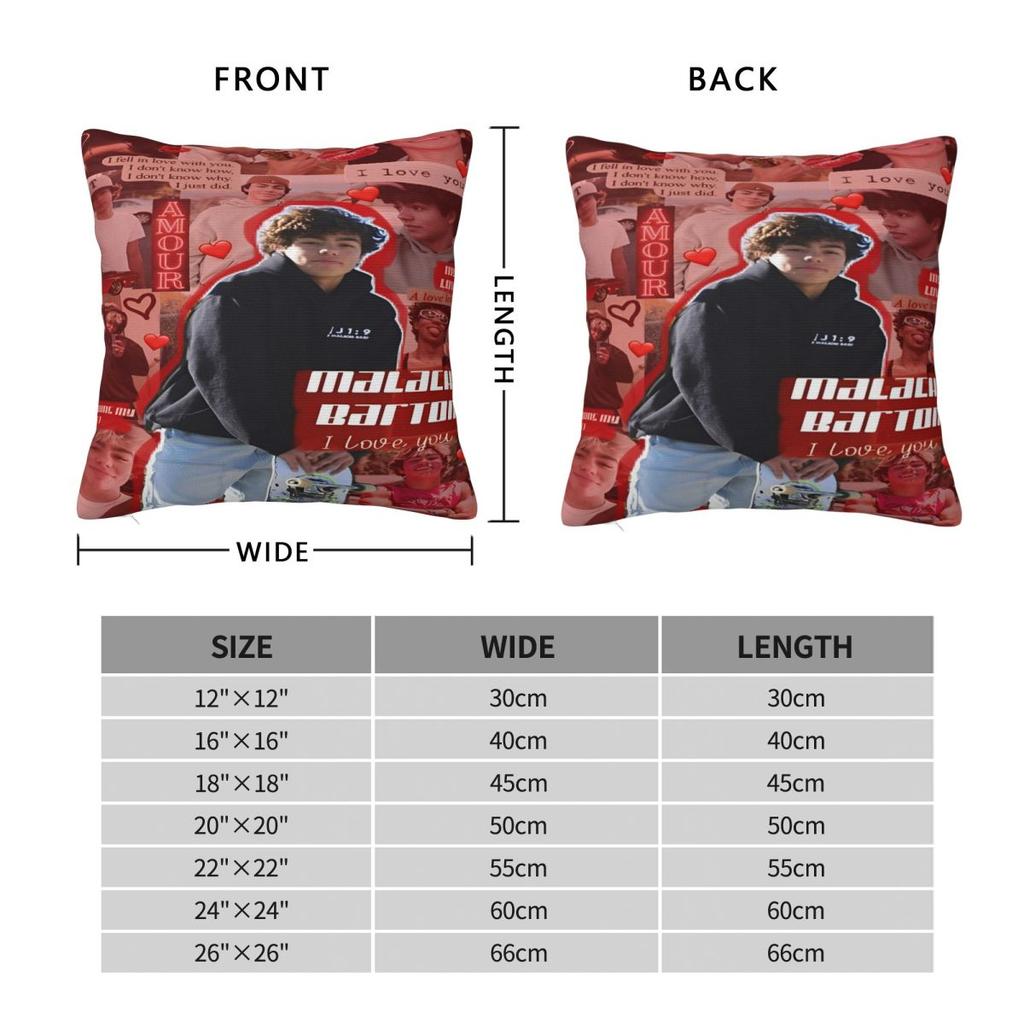 Soft And Sweet Home Malachi Bartondecorations Pillowcases Accessories Pillow Covers Zipper Multi Size