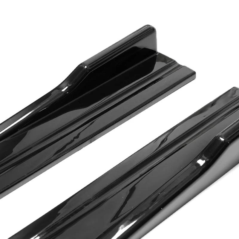 Hot Sale Car Side Skirt Adjustable Bumper Carbon Fiber Modifiedextension Rocker Plate Lip For Kia For Ford For Mazda For BMW