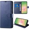Protective Case - BOOLING - for Samsung Galaxy A56 5G - Navy Blue Synthetic Leather - Shockproof - Foldable