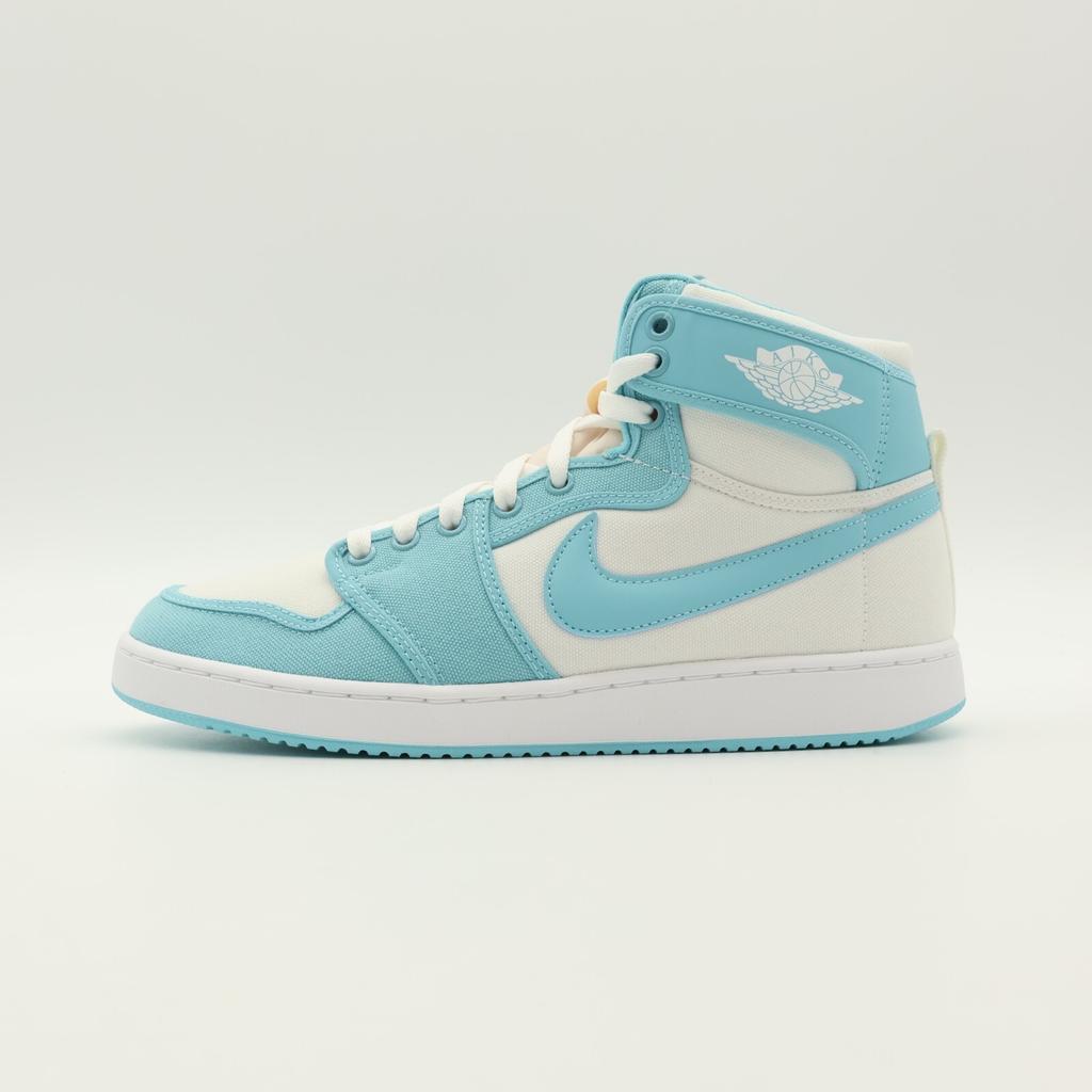 DO5047-411 Nike Air Jordan 1 High KO Выбеленный Аквамариновый Синий Белый Мятно-Зеленый (Мужской)