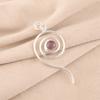 Purple Cat's Eye Gemstone 925 Sterling Silver Jewelry Handmade Round Pendant PP-42-43