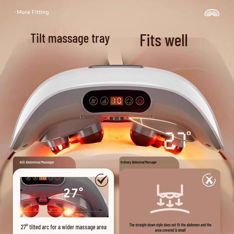 Automatic Bianstone Abdominal Massager with Heat Therapy and Lumbar Support