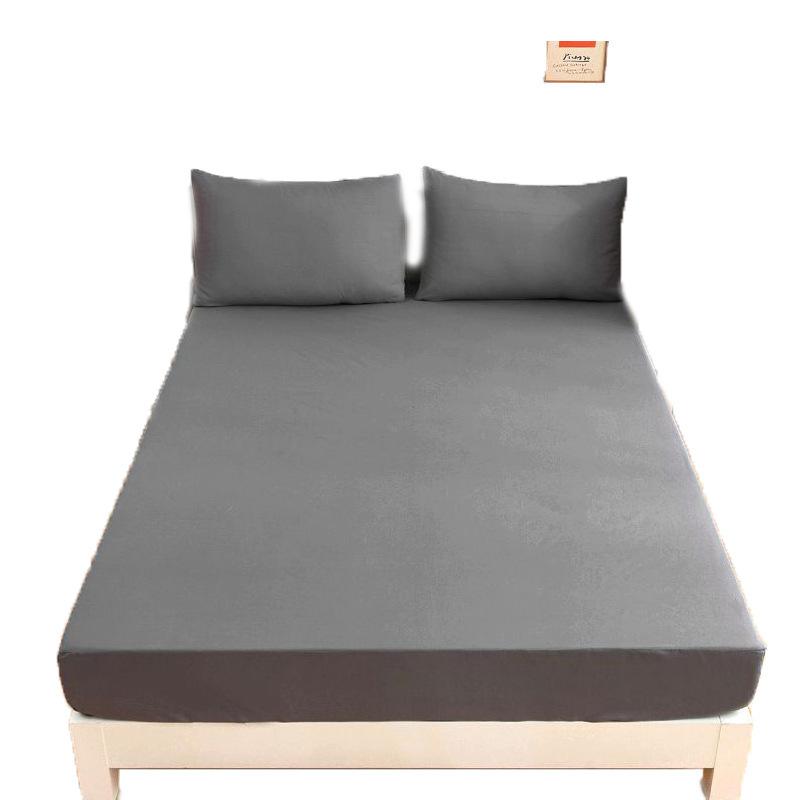 Solid Color Simple Sanded Bedspread Hat Pillowcase Set Single Double Sizes for Home Available for Cross-Border Amazon