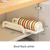 1/2 Tier Pull-out Bowl Dish Drying Rack Drainer with Drainboard Kitchen Sink Cabinet Cupboard Organizer Plate Tableware Storage