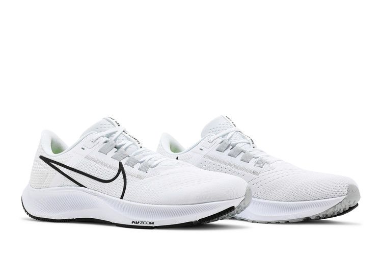 Nike Air Zoom Pegasus 38 Белый Черный Чистая Платина