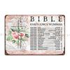 Bible Emergency Numbers Metal Plaque Poster Wall Custom Customize Printing Sign Personalized Tin Sign Poster