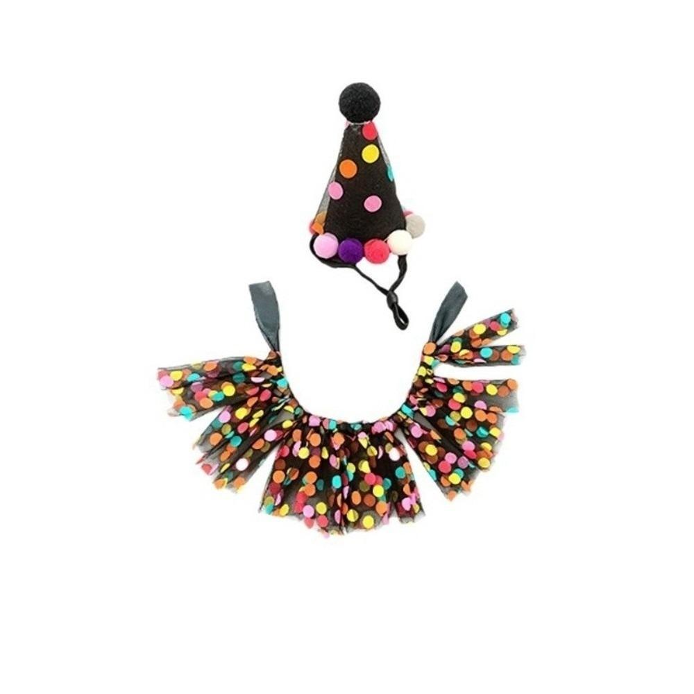 Adjustable Lizard Polka Dot Skirt Elastic Strap Small Pet Hat Soft Reptile Pet Clothing Walking