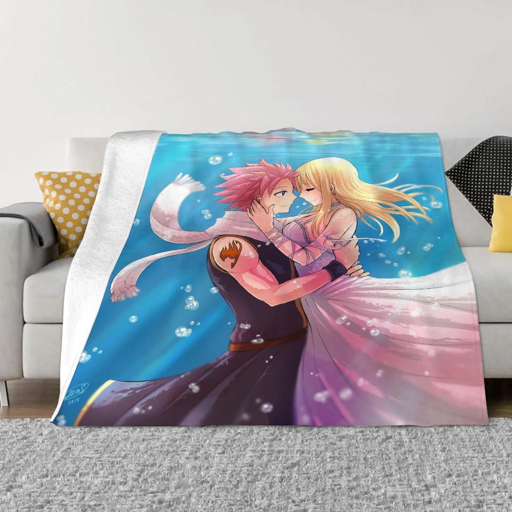 Одеяло из кораллового флиса Fairy Tail King Size, пушистые, мягкие, одеяла и пледы, роскошное постельное белье, вязаное плед, домашний интерьер