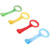 4 шт. детские подтягивающие кольца, пластиковый материал, эргономичный дизайн, безопасные, практичные, разных цветов, помощник для ходьбы для малыша