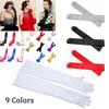 Bridal Elbow Opera Finger Long Gloves Wrist Stretch Satin Flapper Gloves Prom Costume