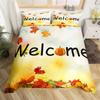 Happy Thanksgiving Duvet Cover Fall Maple Leaf Bedding Set Microfiber Gnome Gold Pumpkin Farm Harvest Comforter Cover Twin King