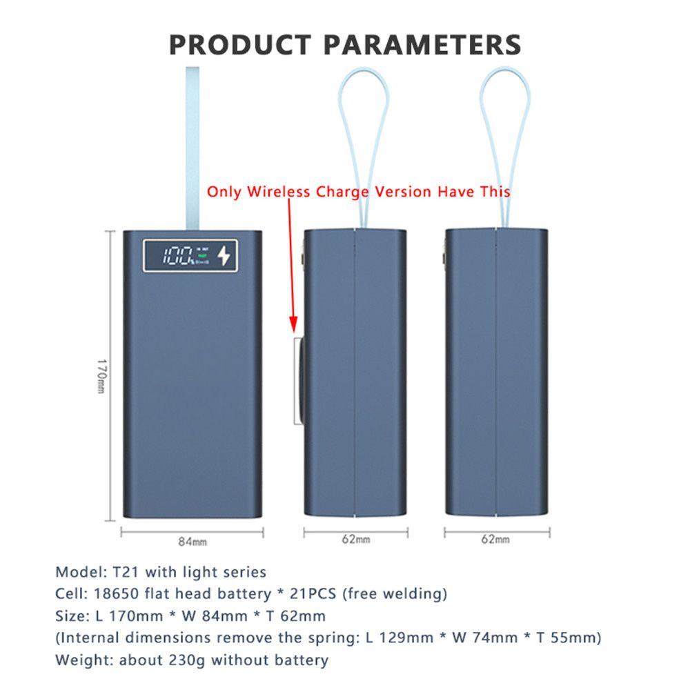 21×18650 Батареи Кейс для повербанка Коробка для хранения батарей Зарядный держатель Корпус для зарядки аккумуляторов