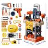 Children's Cross-Border Simulation Electric Drill & Double-Sided Screwdriver Toy Workbench Set