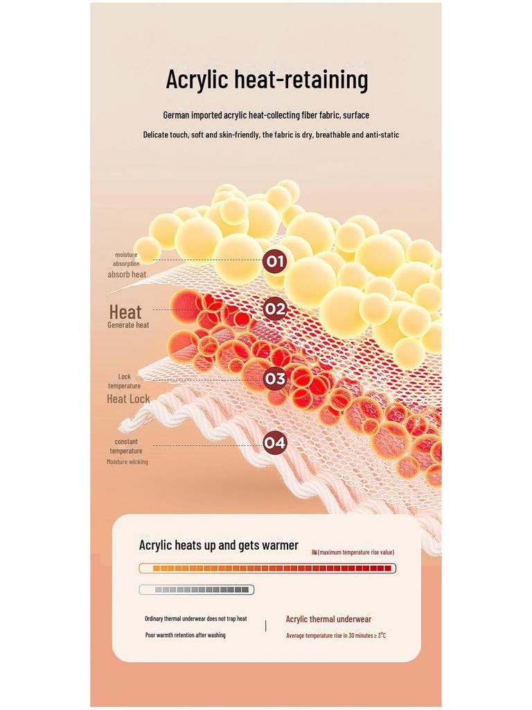 Women's Thermal Suit: Autumn/Winter Wool-Silk Blend Warmth with Bamboo Fiber Trousers