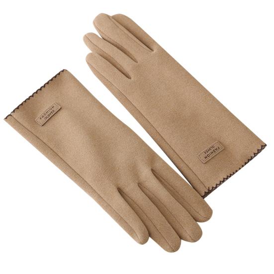 1 пара зимних женских перчаток с полными пальцами, теплые, с сенсорным экраном