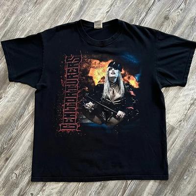 Винтажная футболка для мужчин Genitorturers - Dominatrix Concert Черная S-4XL TT136 Унисекс