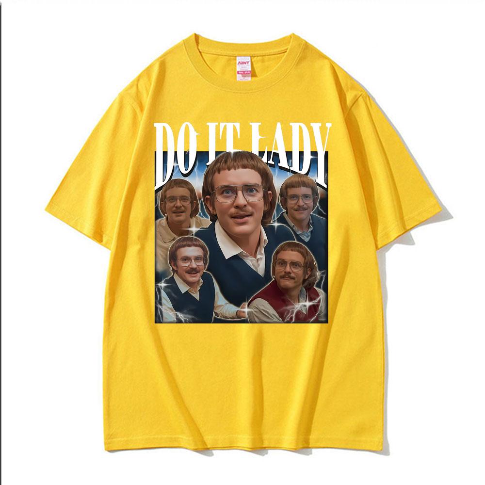 Do It Lady Meme Chit Retro Funny Classic Print Tshirt Unisex Women Fashion Oversized T Shirts Short Sleeve Cozy T Shirt Streetwear