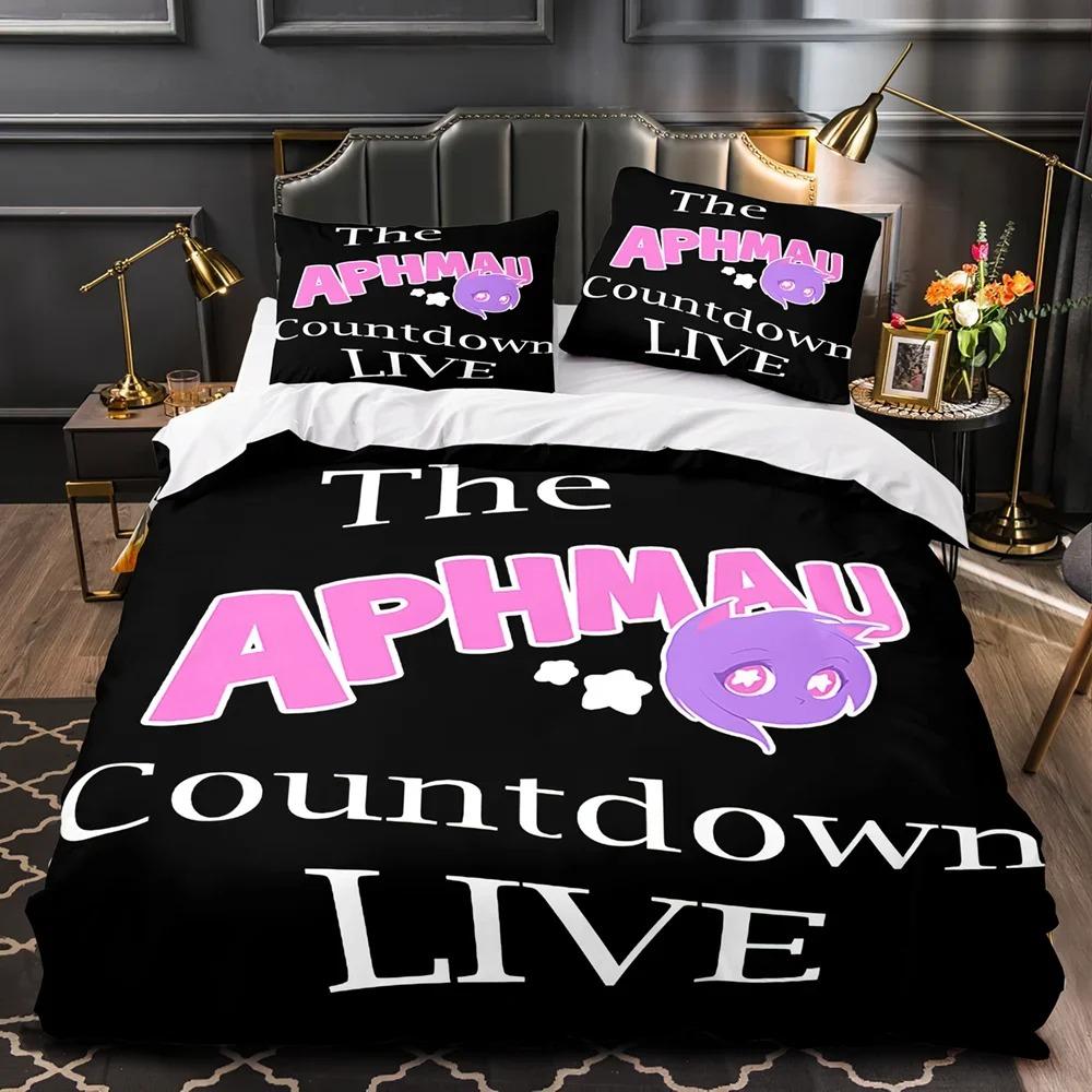 APHMAU Bed Linen Kit Single Size Size Single Size Full Queen Size King Dimension Size Kawaii Aphmau Bed Kit Aldult Kid Bedroom Duvetcover Sets