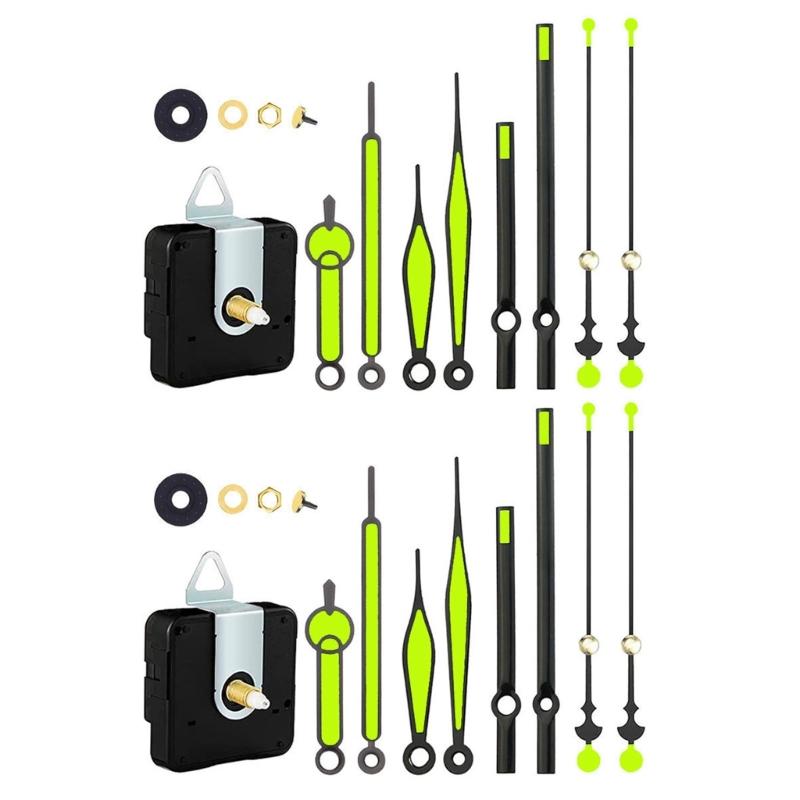 Quartzs DIY Wall Clock Movement Mechanism Battery Operated DIY Repair Parts Replacement with Clock Hands Second Hand