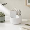 Multi-compartment Pen Holder 360 Degree Rotating Holder, Large Capacity Office Desk Organizer Desktop for School Home Storage Makeup Brush