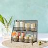 2 Tier Kitchen Counter Shelf Seasoning Rack Multifunctional Perfume Cups Mugs Drying