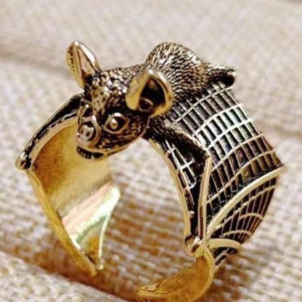 Vintage Bat Finger Ring Fashionable And Adjustable Statement Ring Adjustable Vintage Bat Ring