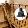 VEVOR Aluminum Alloy Baluster Shoes Square Balusters Baluster Wrought Spindles for Staircase Slant Shoes with Screw Holes for 1/2 Inch Staircase