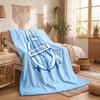 Olympique Marseille Print Flannel Blanket Soft Warm Sofa Bed Throw Blanket For Home Office Bedroom