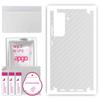 apgo Protective Skin Sticker for the Back+sides Compatible with Samsung Galaxy S21 FE 5G, Full Wrap Film, Foil, Vinyl - Pattern Transparent Carbon
