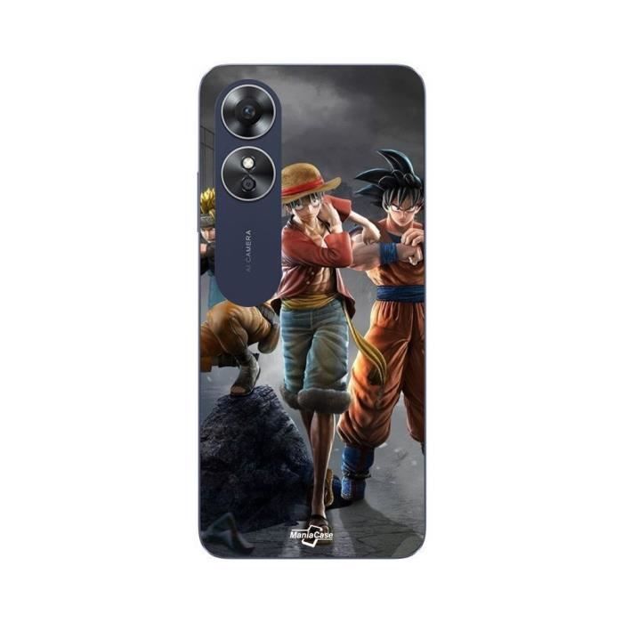 Чехол Oppo A17 Сангоку Наруто Луффи Ван Пис Dragon Ball z 3D Аниме манга Maniacase