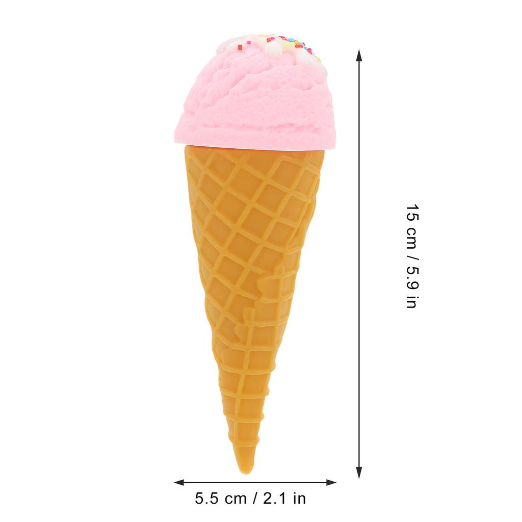 Lifelike Artificial Ice Cream Cone Display Prop for Cafes Stores Photo Shoots Staging Decoration Sweet Treats Visual