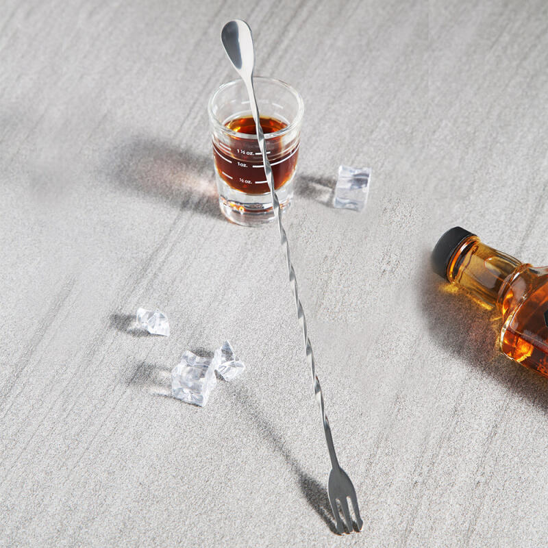 Cookco Нержавеющая сталь Коктейльная длинная ложка Мадлер 30 см (совместимо с вилкой)