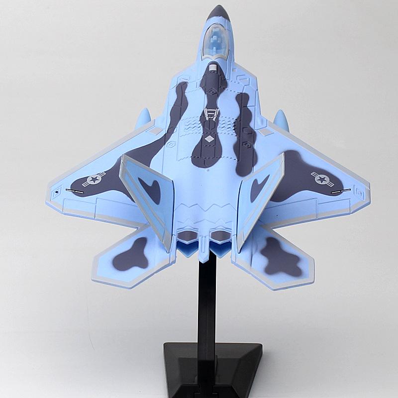Игрушка F22 Сплав Истребитель Авиация Военный Самолет Игрушка Подарок со Звуком и Светом
