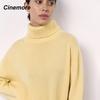 Cinemore Spring Autumn Women's Sweater Solid Oversize Casual Pullovers Warm Basic Long Sleeve Top O Neck Knitted Jumper Sweater