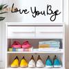 Love You Bye Wooden Sign Wall Decor Family Love Sign Wood Wall Art Entryway Welcome Sign for Home Office
