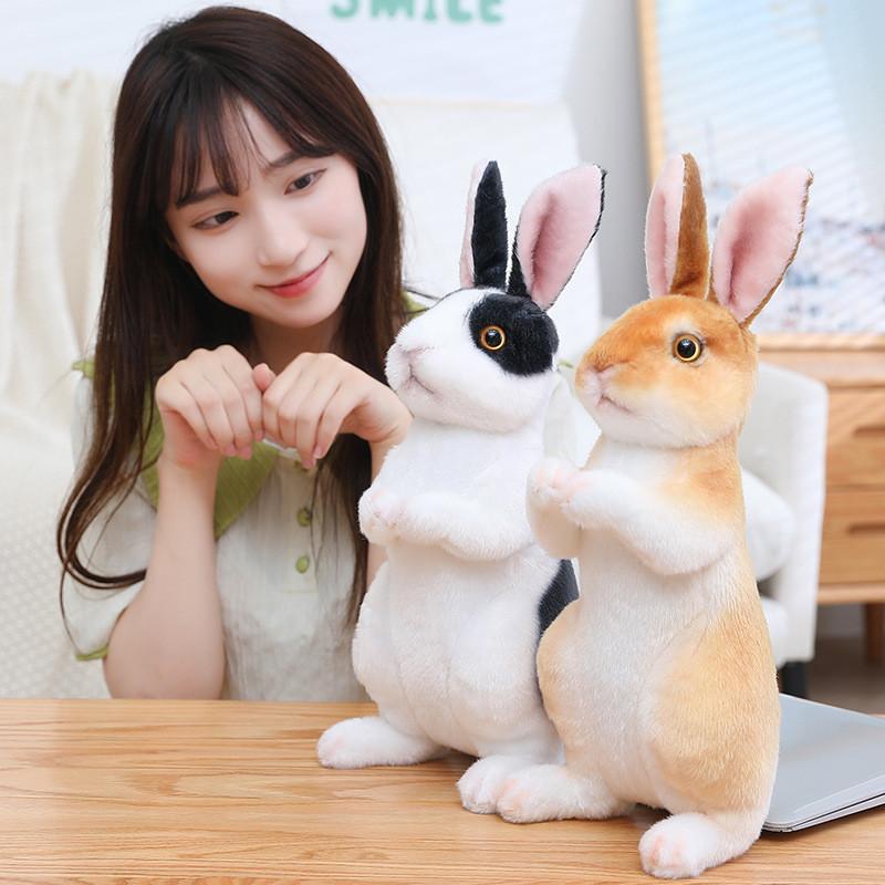 Rabbit Cartoon Creative Plush Toy Photography Decorative Props Stand Cute Pose