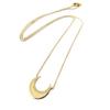 Les Trésors De Lily [P1970] - Gold Plated 'Moon' Necklace - 15x15 Mm