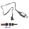 Кабель для зарядки USB SM4P Зарядное устройство SM4P Светодиодные индикаторы Для литиевой батареи 7,4 В RC Модели Автомобили Лодки Игрушка с дистанционным управлением