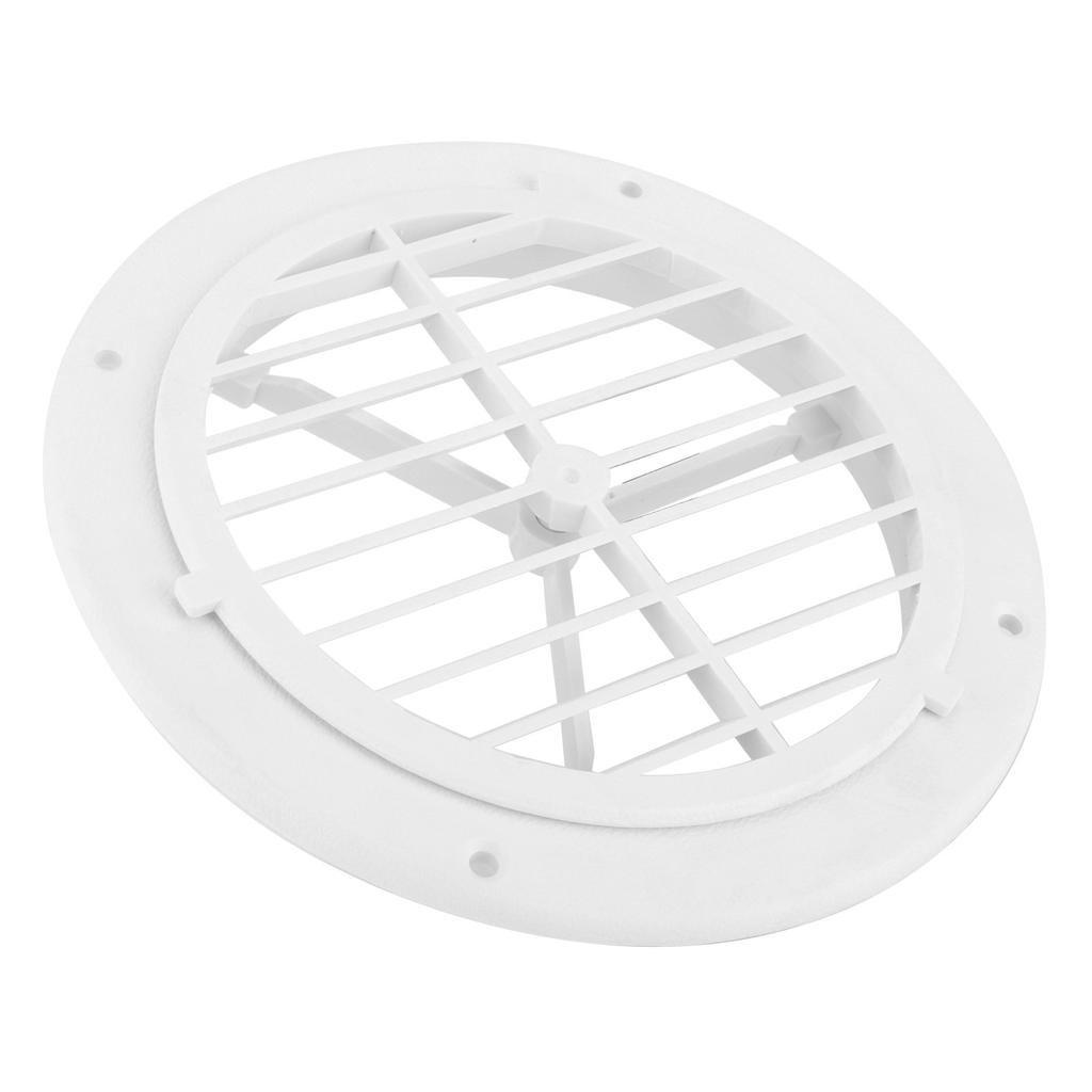 Marine HVAC 164mm 6.5in Air Vent Cover Adjustable Wind Direction Round White for Yachts Boats RVs Bathrooms