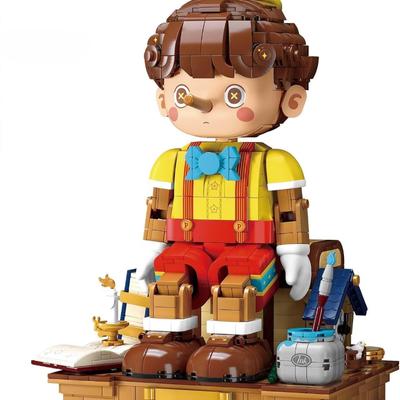 Кукольный игрушечный конструктор, набор светящихся марионеток, орнаментов, декоративных мультяшных Пиноккио, интерактивных забавных кубиков, подарков для детей