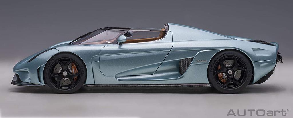 AUTOart Scale Koenigsegg Regera Metallic Light Blue Finished Model 79028 1/18