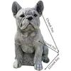 Dog Statue, French Bulldog Statue Garden Animal Sculpture for Garden Decoration Outdoor Lawn Gnome Yard Art (Picture Color 2)
